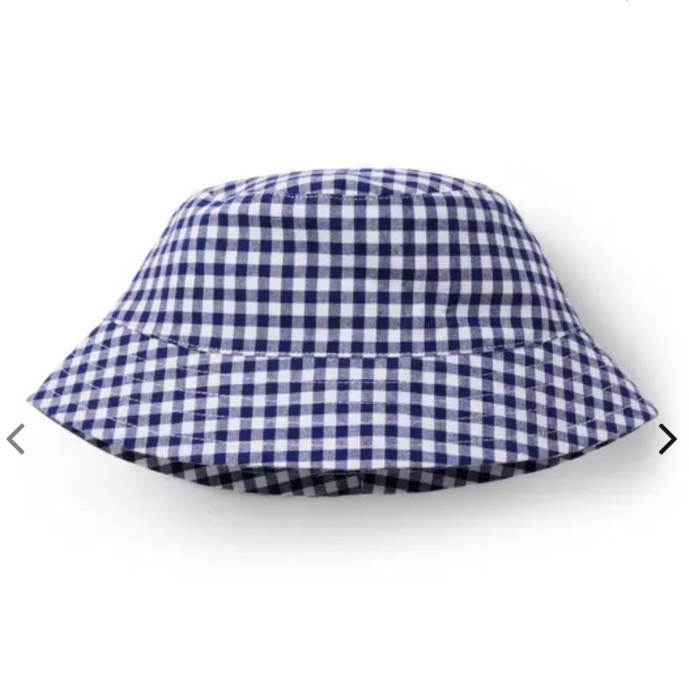 Blue and White Gingham Bucket Hat